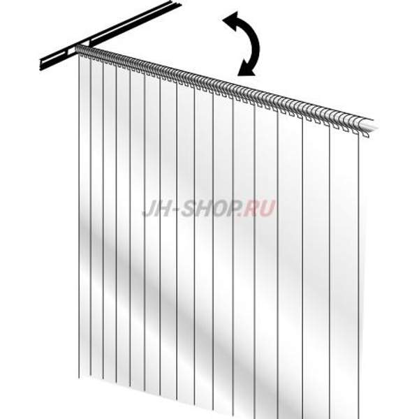 Откидная мобильная ПВХ-завеса Frostwall