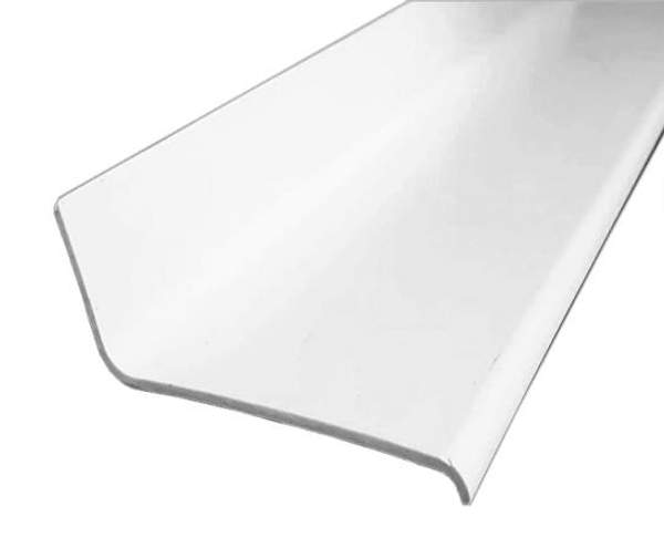 Откос наружный ПВХ 110*20*2 мм белый, 6м