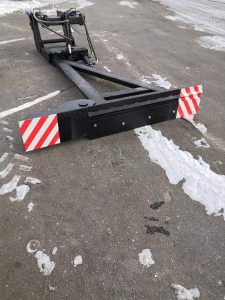 Отвал для очистки под барьером