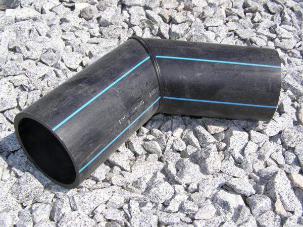 Отвод сварной 225 мм ПЭ100 SDR11 (45 градусов)