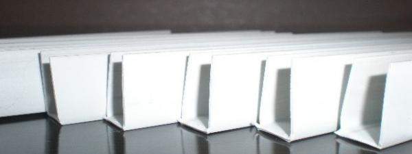 П-образный профиль 6,0 м белый