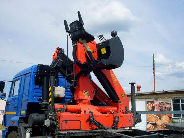 PALFINGER РК15500А с поворотными опорами на шасси КАМАЗ-65115-3094-50