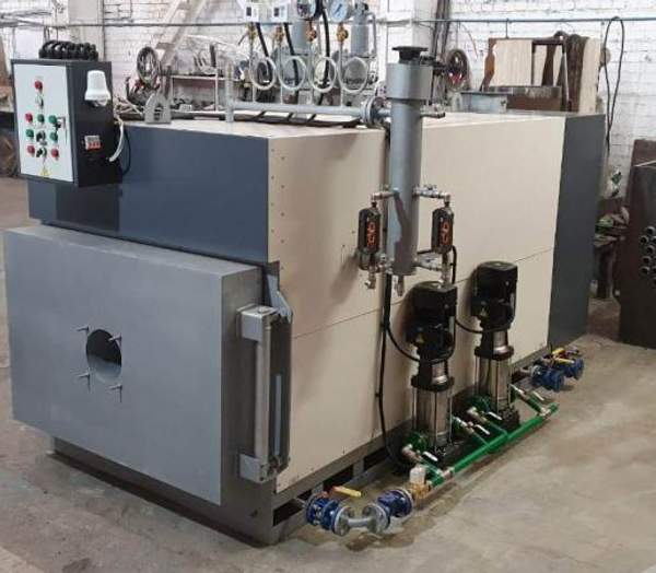 ПАР-2,5-0,9. Паровой котел среднего давления (температура 170 °С , паропроизвод. 2500 кг/ пара/ час)