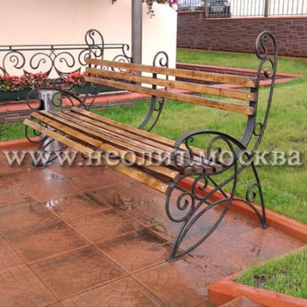 Парковая лавка кованная ЛК-02
