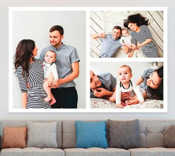 Печать фотоколлажей на бумаге