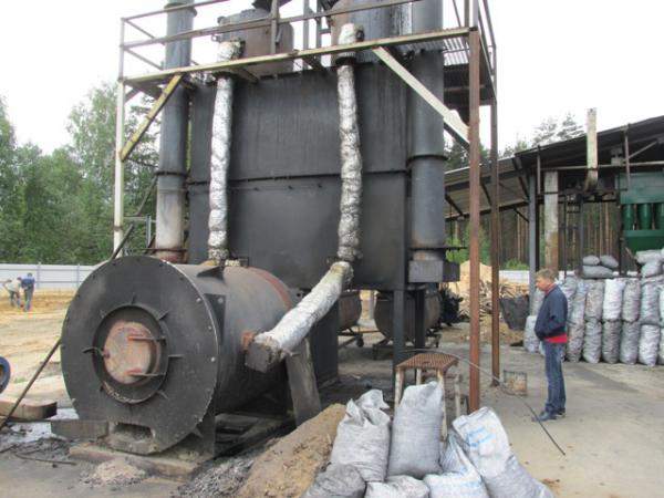 Печи углевыжигательные пиролизные.