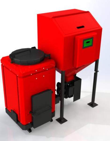 Пеллетный котел Roteks-25, пеллеты, автоматизированный, 25кВт