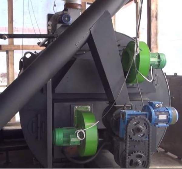 Пеллетный котел Roteks-500, пеллеты, автоматизированный, 500 кВт