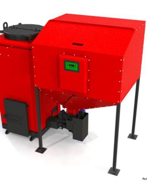 Пеллетный котел Roteks-70, пеллеты, автоматизированный, 70 кВт