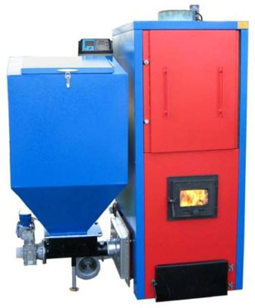 Пеллетный котел СТАРТ-100-GR, пеллеты, дрова, уголь, электроэнергия, автоматизированный, 100кВт