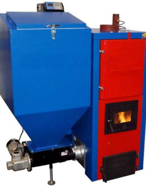 Пеллетный котел СТАРТ-30-GR, пеллеты, дрова, уголь, электроэнергия, автоматизированный, 30кВт