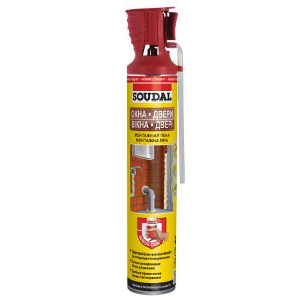 Пена монтажная морозостойкая "SOUDAL Genius Gun" 750 мл.