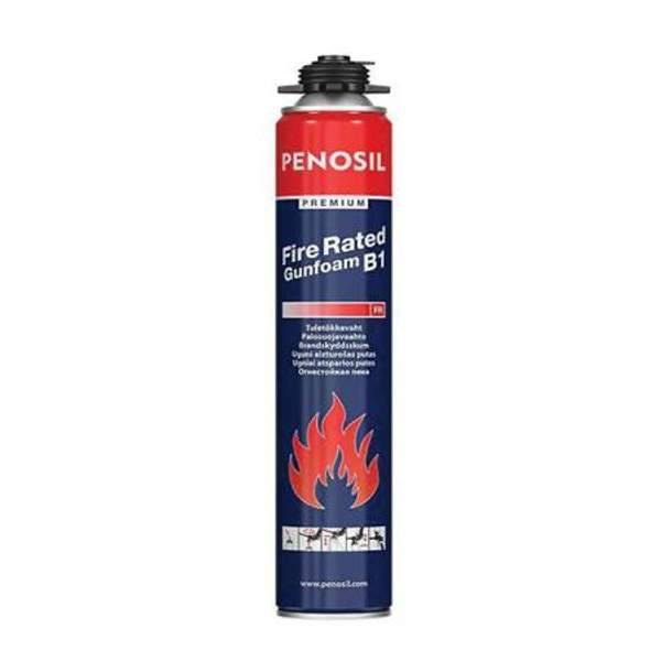 Пена монтажная профессиональная PENOSIL Premium Fire Rated Gunfoam B1, огнеупорная