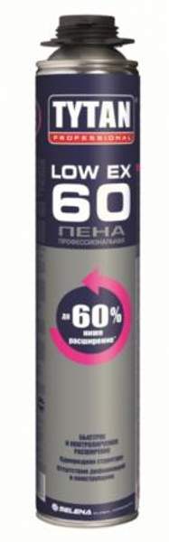 Пена монтажная профессиональная TYTAN LowEx 60,