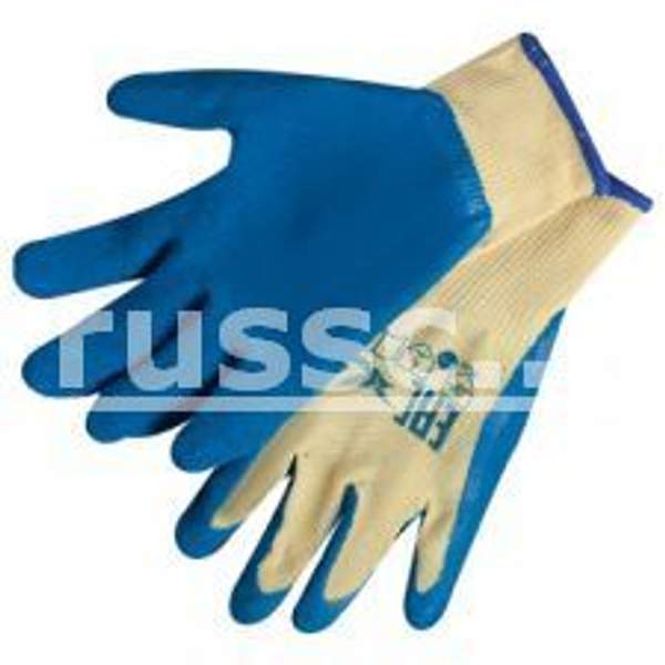 Перчатки ХБ облитые толстым слоем вспененного латекса