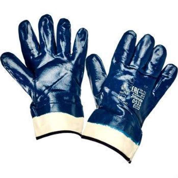 Перчатки нитриловые манжет крага полный облив