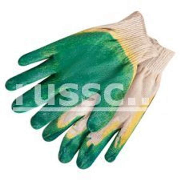 Перчатки рабочие ХБ с двойным латексным покрытием Люкс