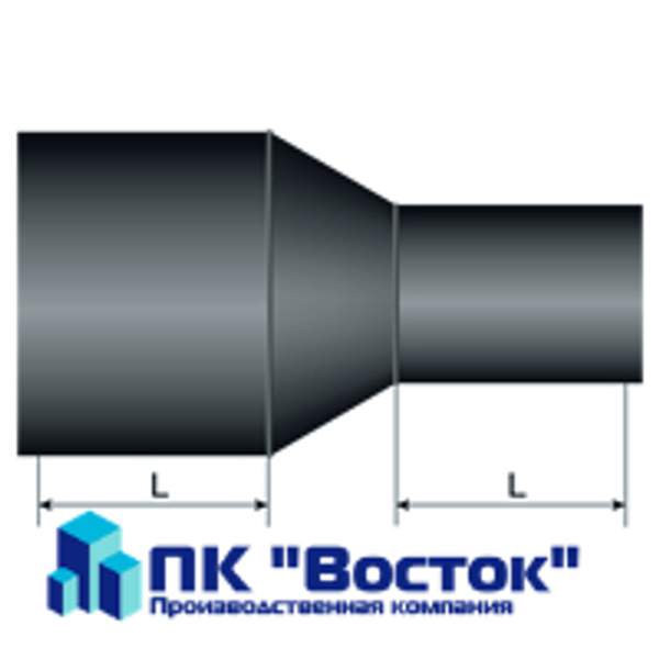 Переход 315*225 пнд SDR 17 сварной вода