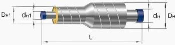 Переходы оцинкованные для труб в ППУ изоляции