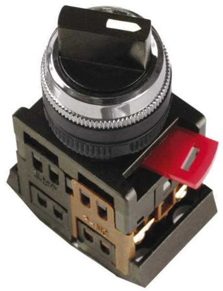 Переключатель АС-22 на 2 фиксир.положения I-O 1з+1р ИЭК