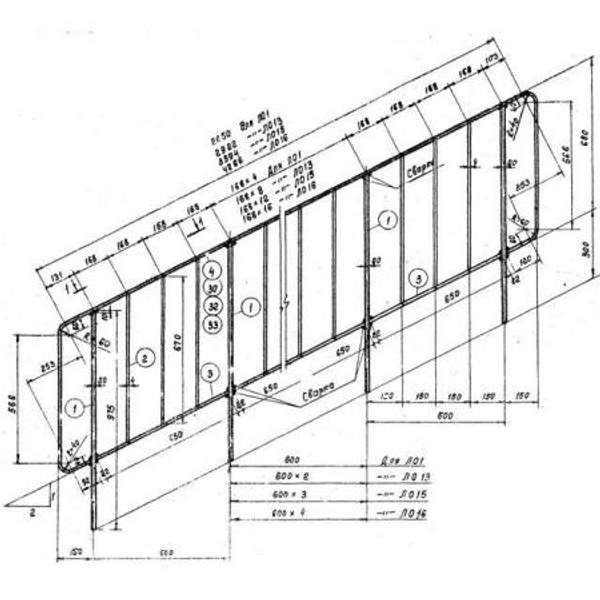 Перила ЛО-16 ограждения лестниц серии 1.050.9-4.93