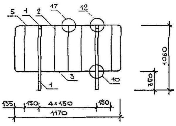 ПЕРИЛА ОМН 14-1 стальные ограждения лестничных площадок