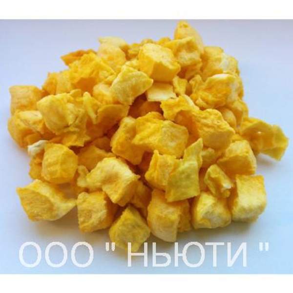 Персик сублимированный кубик