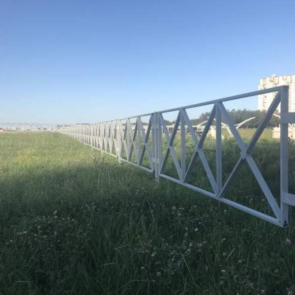 Пешеходное перильное ограждение ПО1 Крест