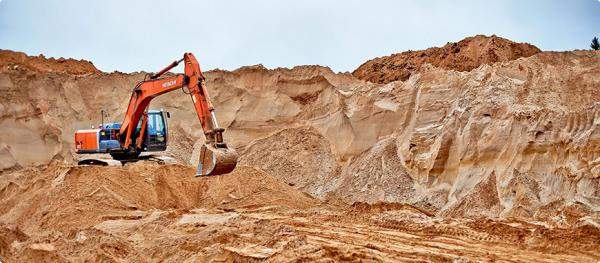 Песок карьерный с доставкой