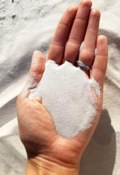 Песок кварцевый белый