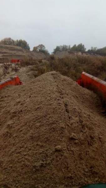 Песок природный самосвалами