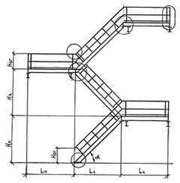 ПГВ-12.7 Площадка стальная серии 1.450.3-7.94 с решетчатым ПВЛ настилом