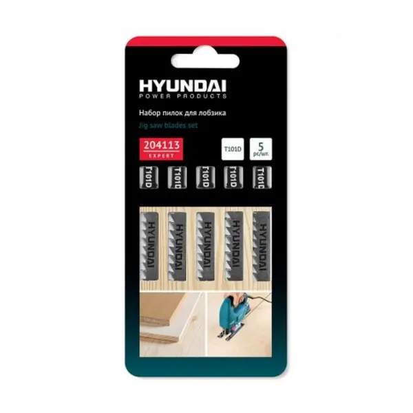 Пилка для лобзика дерево T101D Hyundai