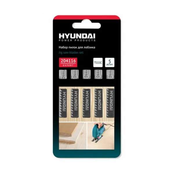 Пилка для лобзика дерево T111C Hyundai