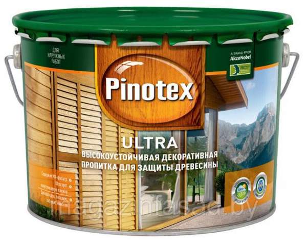 PINOTEX ULTRA ДЕКОРАТИВНО-ЗАЩИТНАЯ ПРОПИТКА ДЛЯ ДРЕВЕСИНЫ ПИНОТЕКС