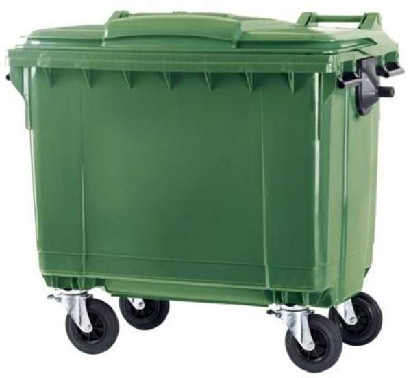 Пластиковый мусорный уличные евроконтейнер 660 л