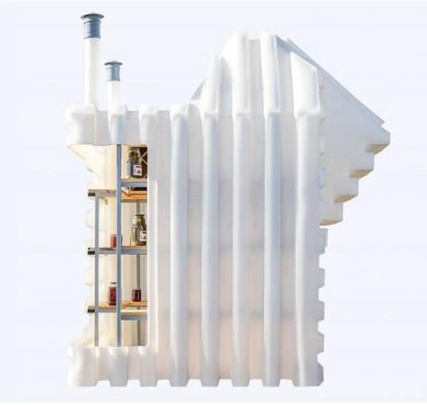 Пластиковый погреб Тинград 2500 Б вертикальный вход (под наклоном)