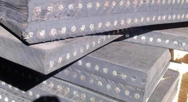 Пластина резиновая для отвалов армир. 1000*250*40 10 мм, тросов 16 шт