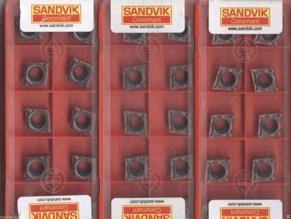 Пластина твердосплавная CCMT 09T302, CCMT 09T304, CCMT 09T308, Sandvik ARNO