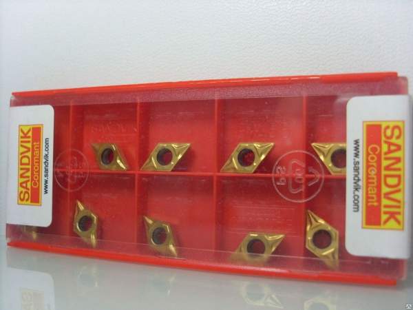 Пластина твердосплавная DCMT 070202, DCMT 070204, DCMT 070208, Sandvik ARNO