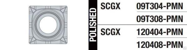 Пластина твердосплавная SCGX 120404, SCGX 120408, Sandvik, ARNO, Mitsubishi