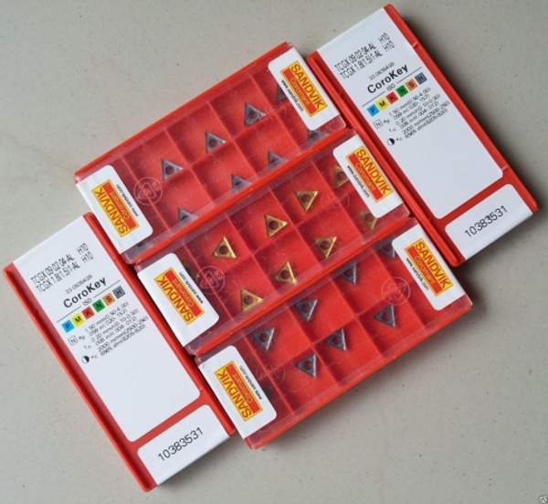 Пластина твердосплавная TCGX 090204, Iscar, Sandvik, ARNO, Mitsubishi