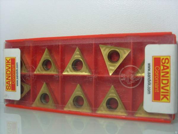 Пластина твердосплавная TCGX 16T304, TCGX 16T308, Sandvik, ARNO, Mitsubishi