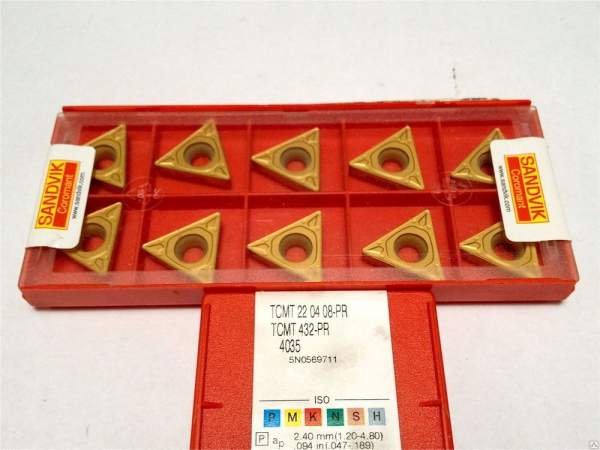 Пластина твердосплавная TCMT 220408, Iscar, Sandvik, ARNO, Mitsubishi