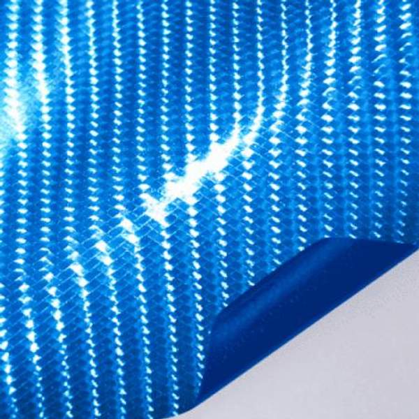 Пленка под карбон 4D синий