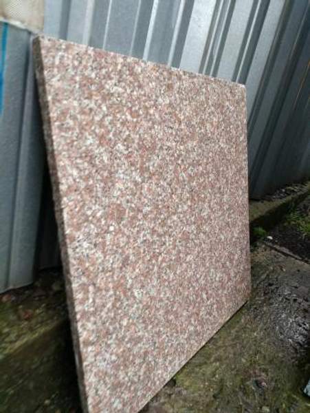 Плита гранитная для ступеней коричневая G664, 600х600х20 термообработка