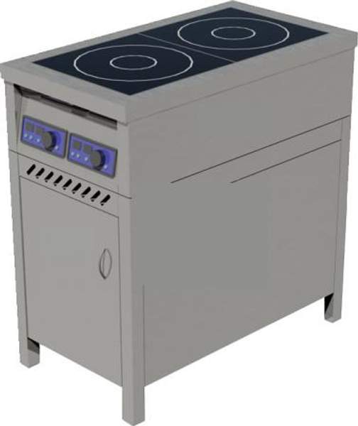 Плита индукцилнная ПИ-2 распашная дверь