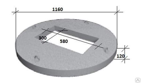 Плита перекрытия железобетонная КЦП 2-10
