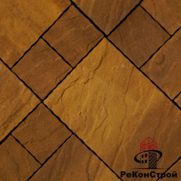 Плитка тротуарная БелАрБет, Бархан, Янтарь