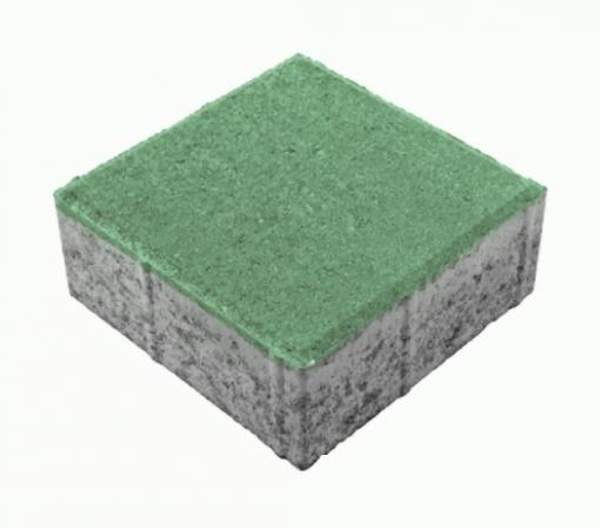 Плитка тротуарная h-80 мм вибропрессованная на сером цементе: цвет зеленый по цене изготовителя в Екатеринбурге | Оптом и в розницу официальный дилер завода строительных материалов «БЕРИТ» | «АТОМ Строймаркет»